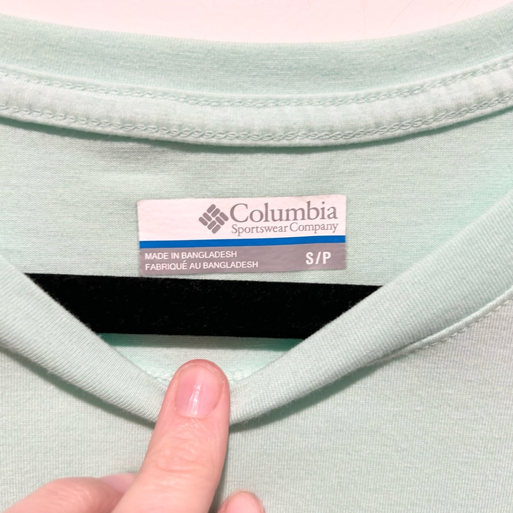Columbia Mint Green T-Shirt Dress Athletic Casual Summer Small - Picture 5 of 9
